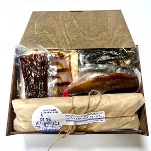 № 38 Подарочный набор "Благодарность для врача" в деревянном коробе